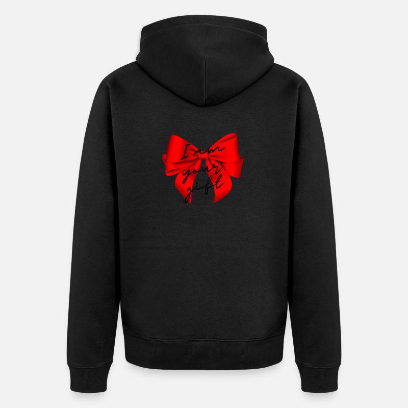 Cadeau de noeud - Veste à capuche bio Premium Unisexe - noir