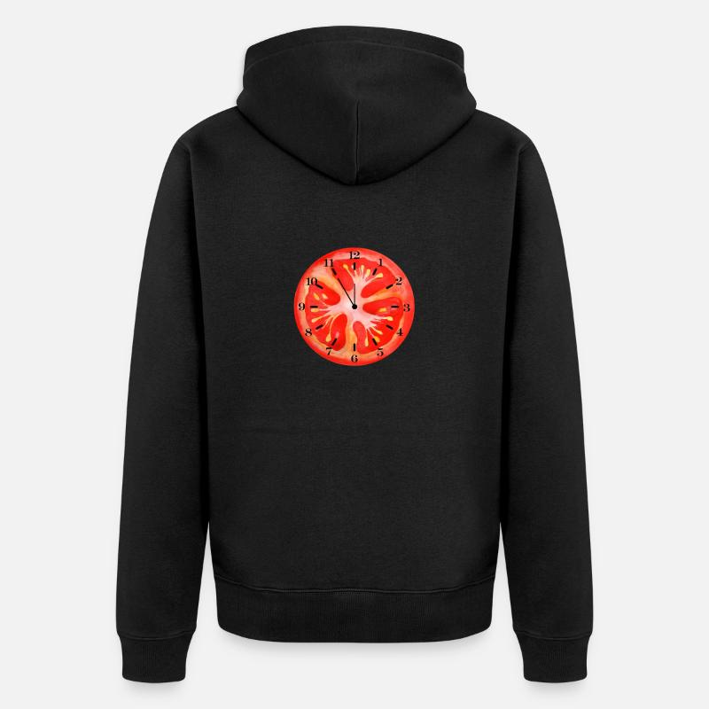 C’est l’heure des tomates - Veste à capuche bio Premium Unisexe - noir