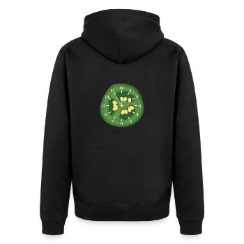 C’est l’heure du poivron - Veste à capuche bio Premium Unisexe - noir - Dos - Nico (187cm)