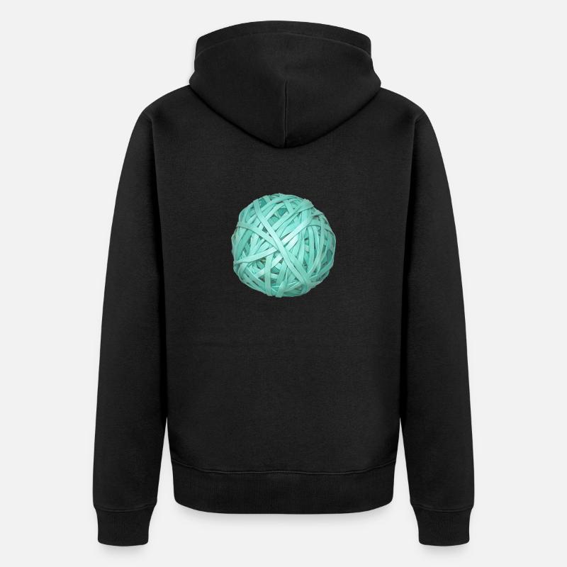 Balle élastique - Veste à capuche bio Premium Unisexe - noir
