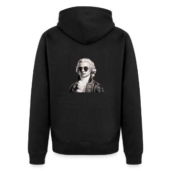 Ambiance Mozart - Veste à capuche bio Premium Unisexe - noir - Dos - Nico (187cm)