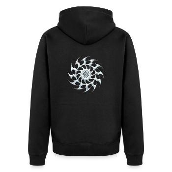 Hobby Art Craft Craftwork Handmade Creativity Tool - Unisex Premium Organic Zip Hoodie - black - Back - Nico (187cm)