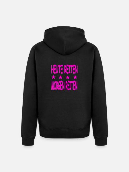 Ride - Unisex Premium Organic Zip Hoodie - black