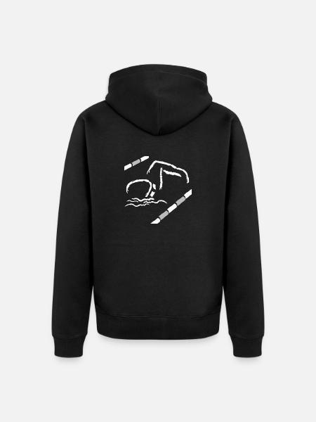 Natation - Veste à capuche bio Premium Unisexe - noir