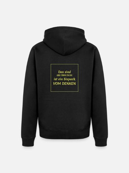 Funny sayings - Unisex Premium Organic Zip Hoodie - black