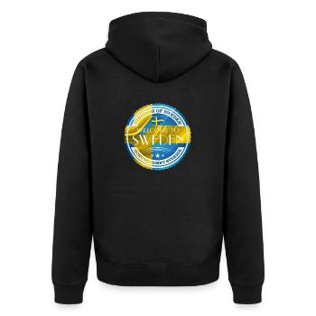 Sweden Sweden moose best animal antlers deer deer - Unisex Premium Organic Zip Hoodie - black - Back - Nico (187cm)