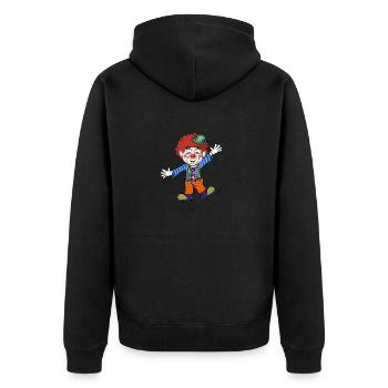Clown - Veste à capuche bio Premium Unisexe - noir - Dos - Nico (187cm)