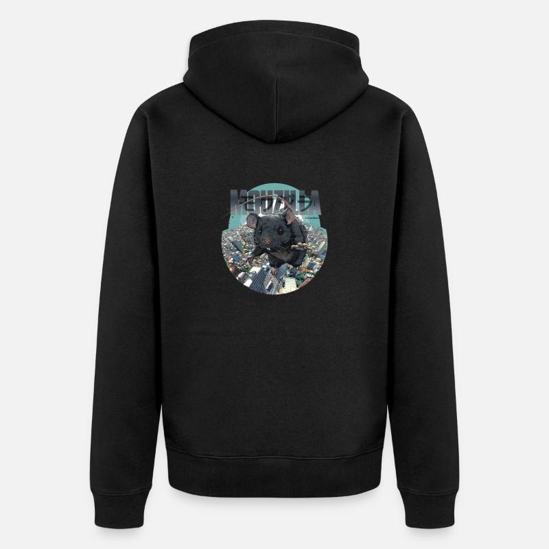 MOUZILLA - Veste à capuche bio Premium Unisexe - noir