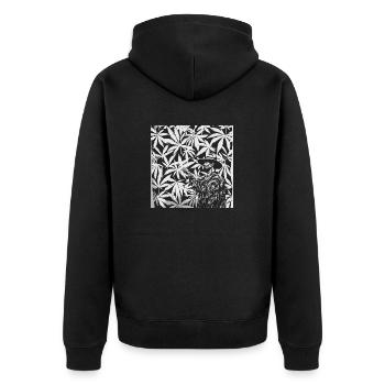 Fumer de l’herbe Cannabis Fumer du cannabis Trip Dream Joint - Veste à capuche bio Premium Unisexe - noir - Dos - Nico (187cm)