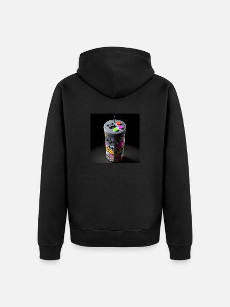 Joystick 10 - Unisex Premium Bio Zip Hoodie - Schwarz