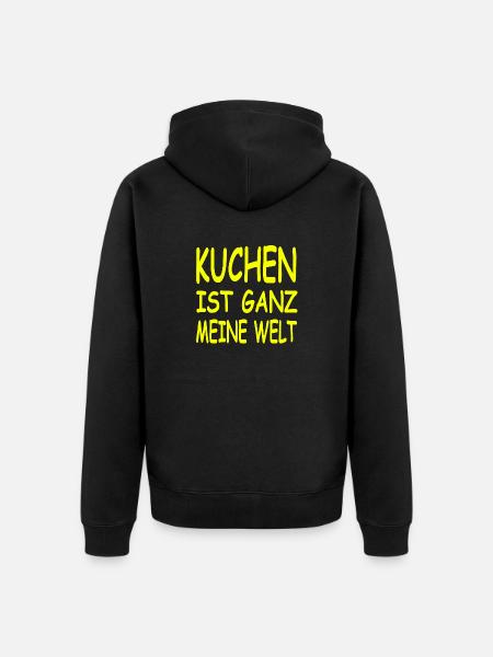 Kuchen - Unisex Premium Bio Zip Hoodie - Schwarz