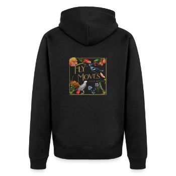Oiseaux Amateurs Aviaire À Plumes Animaux Mignons Birdwatch - Veste à capuche bio Premium Unisexe - noir - Dos - Nico (187cm)