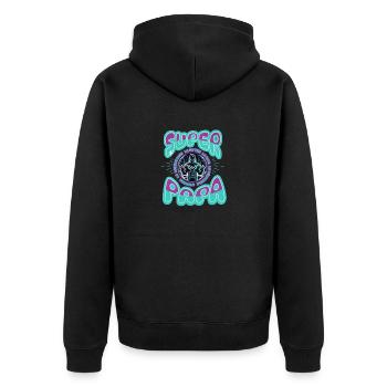 SUPER PAPA - Veste à capuche bio Premium Unisexe - noir - Dos - Nico (187cm)