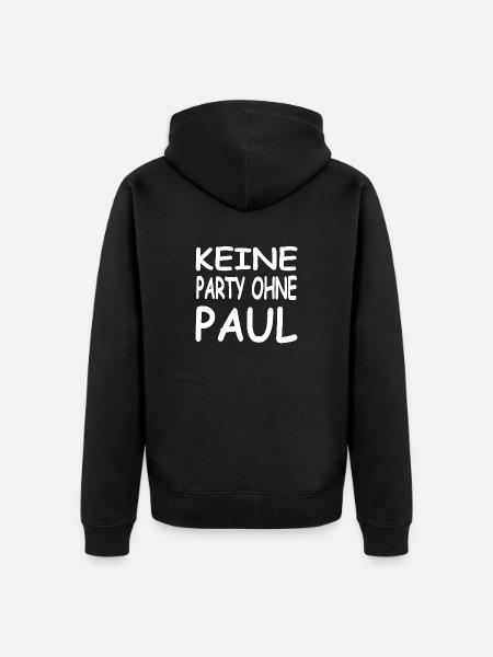 Party - Unisex Premium Bio Zip Hoodie - Schwarz