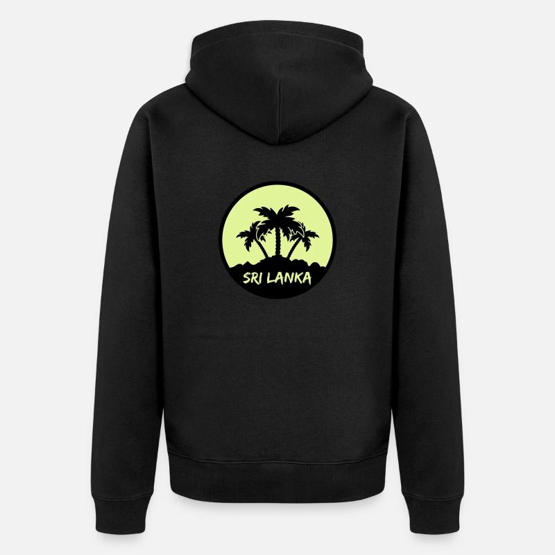Sri Lanka - Veste à capuche bio Premium Unisexe - noir