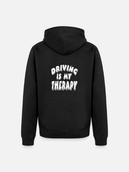 Car - Unisex Premium Organic Zip Hoodie - black