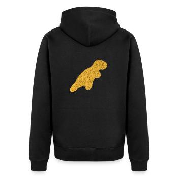 Pépite de dinosaure - Veste à capuche bio Premium Unisexe - noir - Dos - Nico (187cm)