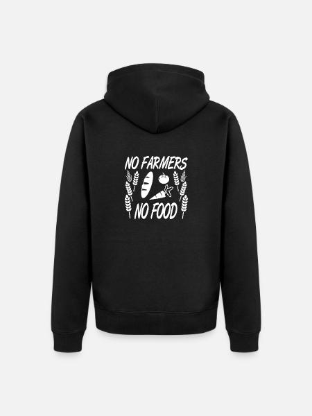 Farmer - Unisex Premium Organic Zip Hoodie - black