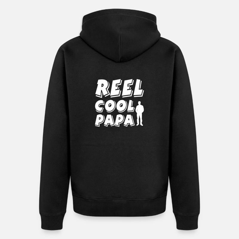 Père - Veste à capuche bio Premium Unisexe - noir