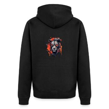 Élégance infernale - Veste à capuche bio Premium Unisexe - noir - Dos - Nico (187cm)