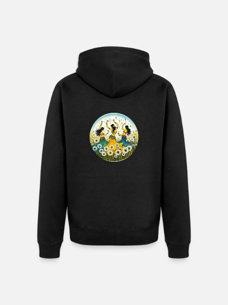 Belly Dancers - Unisex Premium Organic Zip Hoodie - black