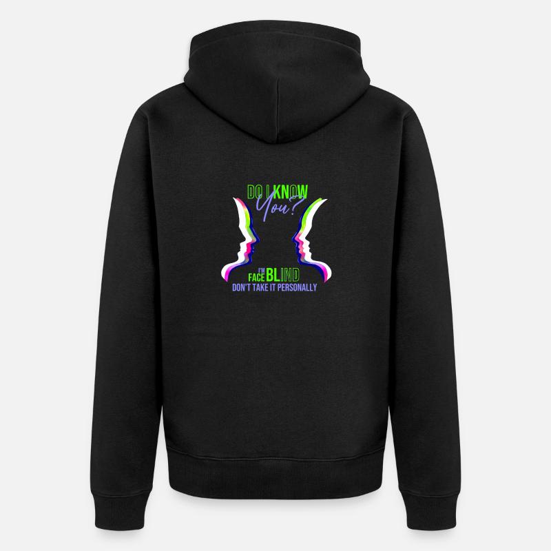 Aveugle - Veste à capuche bio Premium Unisexe - noir