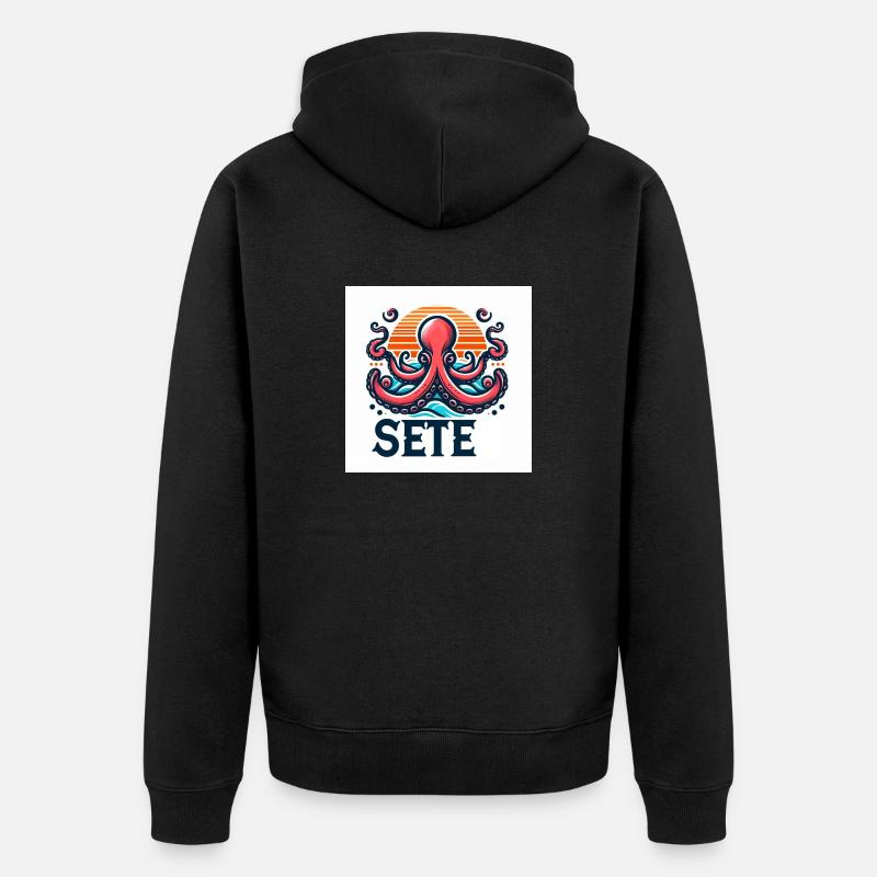 sete - Veste à capuche bio Premium Unisexe - noir