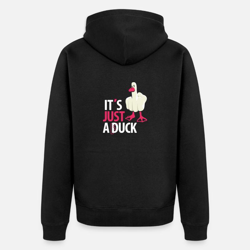 Its just a duck - Veste à capuche bio Premium Unisexe - noir
