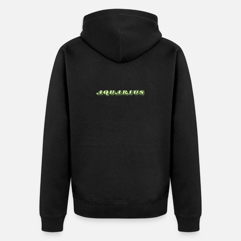 Logo "Verseau" - Veste à capuche bio Premium Unisexe - noir