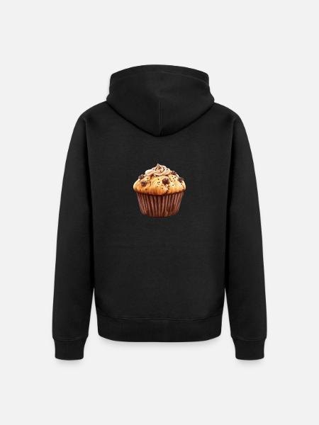 Chocolate Cupcake Lover Dream - Unisex Premium Organic Zip Hoodie - black