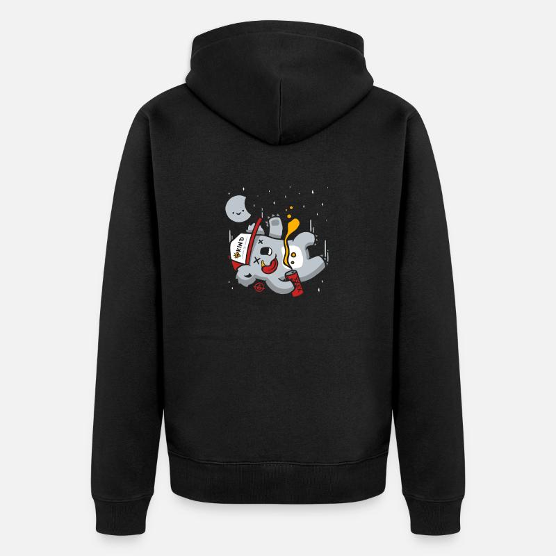 Schläfriger Koala oder betrunkener Dropbear? - Unisex Premium Bio Zip Hoodie - Schwarz