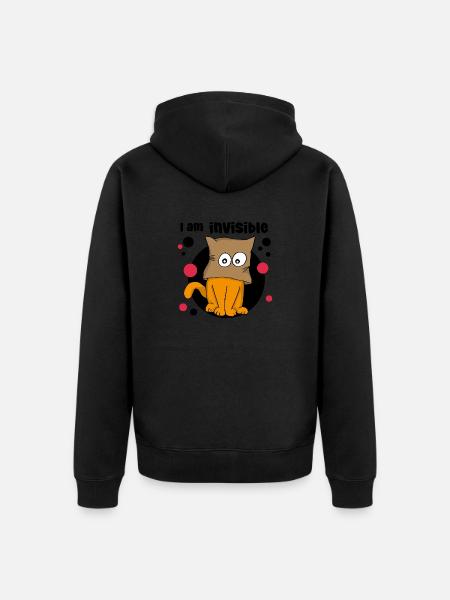 I am invisible - Unisex Premium Organic Zip Hoodie - 