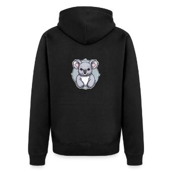 Bébé koala - Veste à capuche bio Premium Unisexe - noir - Dos - Nico (187cm)