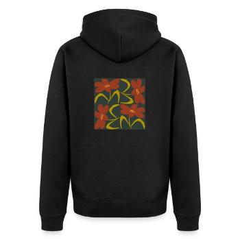 F66 - Veste à capuche bio Premium Unisexe - noir - Dos - Nico (187cm)