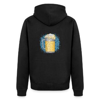 Mug - Veste à capuche bio Premium Unisexe - noir - Dos - Nico (187cm)