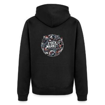Trading boursier Ma passion Cool Trading - Veste à capuche bio Premium Unisexe - noir - Dos - Nico (187cm)