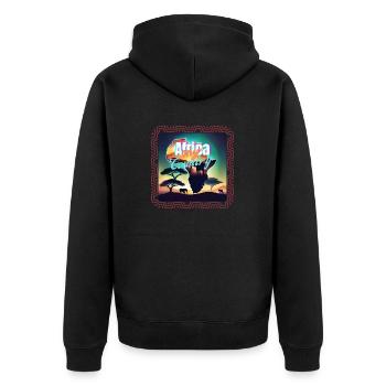 Africa - Veste à capuche bio Premium Unisexe - noir - Dos - Nico (187cm)