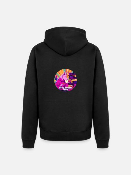 Cosy Brunch Club - Unisex Premium Organic Zip Hoodie - black