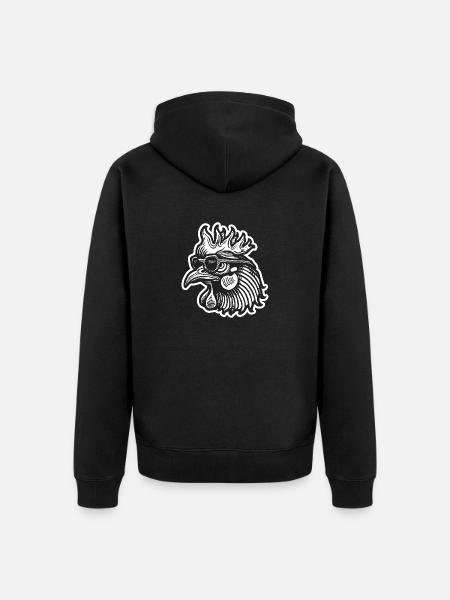 Chicken Chicken Coop - Unisex Premium Organic Zip Hoodie - black