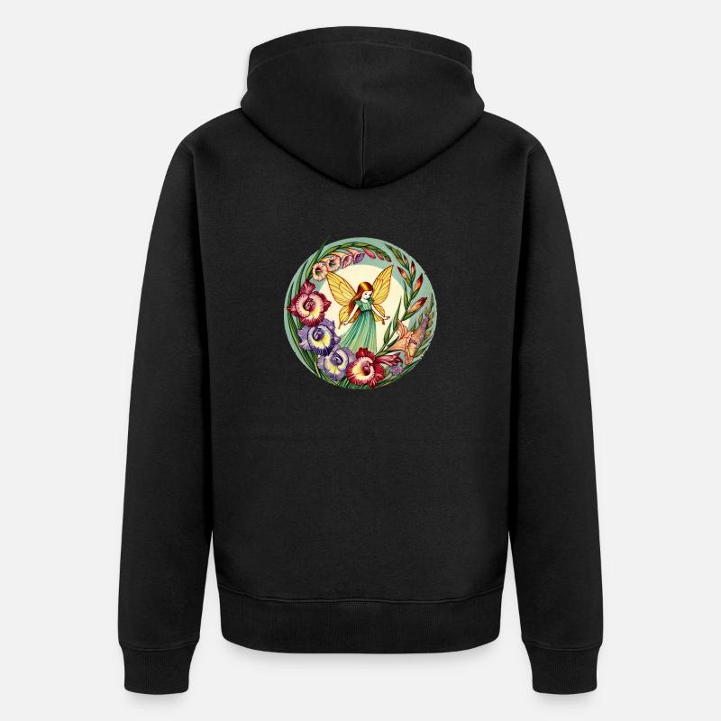 Fée Glaïeul - Veste à capuche bio Premium Unisexe - noir