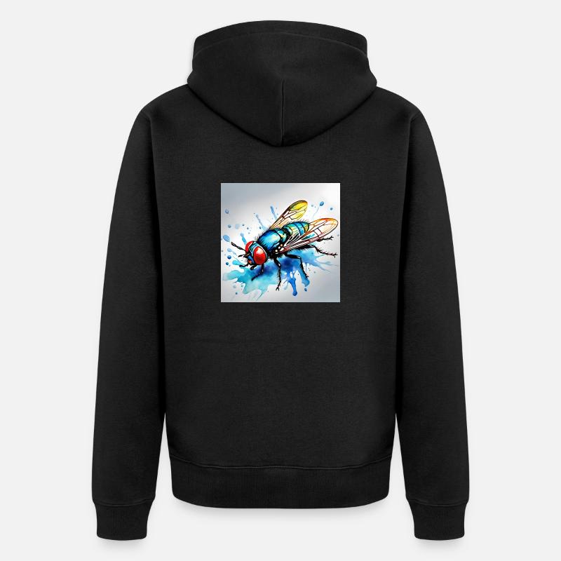 Mouche - Veste à capuche bio Premium Unisexe - noir