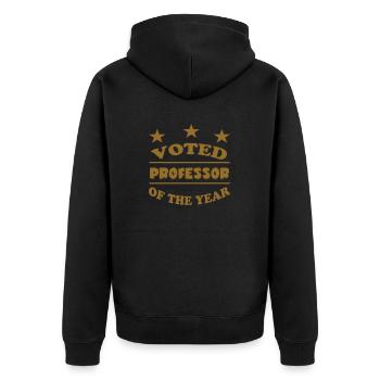 VOTED PROFESSOR OF THE YEAR - Veste à capuche bio Premium Unisexe - noir - Dos - Nico (187cm)