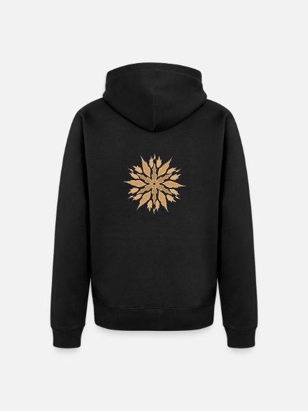 Middle Eastern Sun - Unisex Premium Organic Zip Hoodie - black
