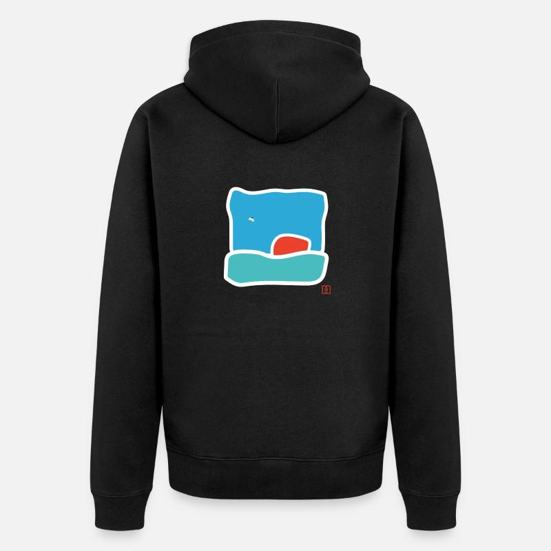 moucheron - Veste à capuche bio Premium Unisexe - noir