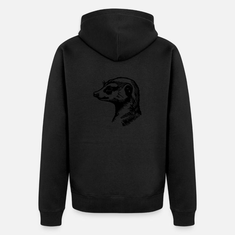Suricate - Veste à capuche bio Premium Unisexe - noir