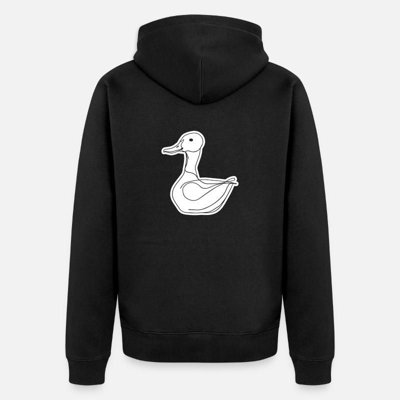 Canards - Veste à capuche bio Premium Unisexe - noir