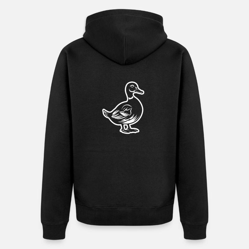 Canards - Veste à capuche bio Premium Unisexe - noir