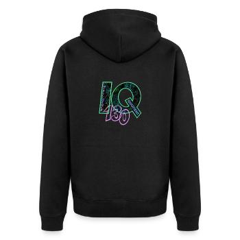 QI 130 - Veste à capuche bio Premium Unisexe - noir - Dos - Nico (187cm)