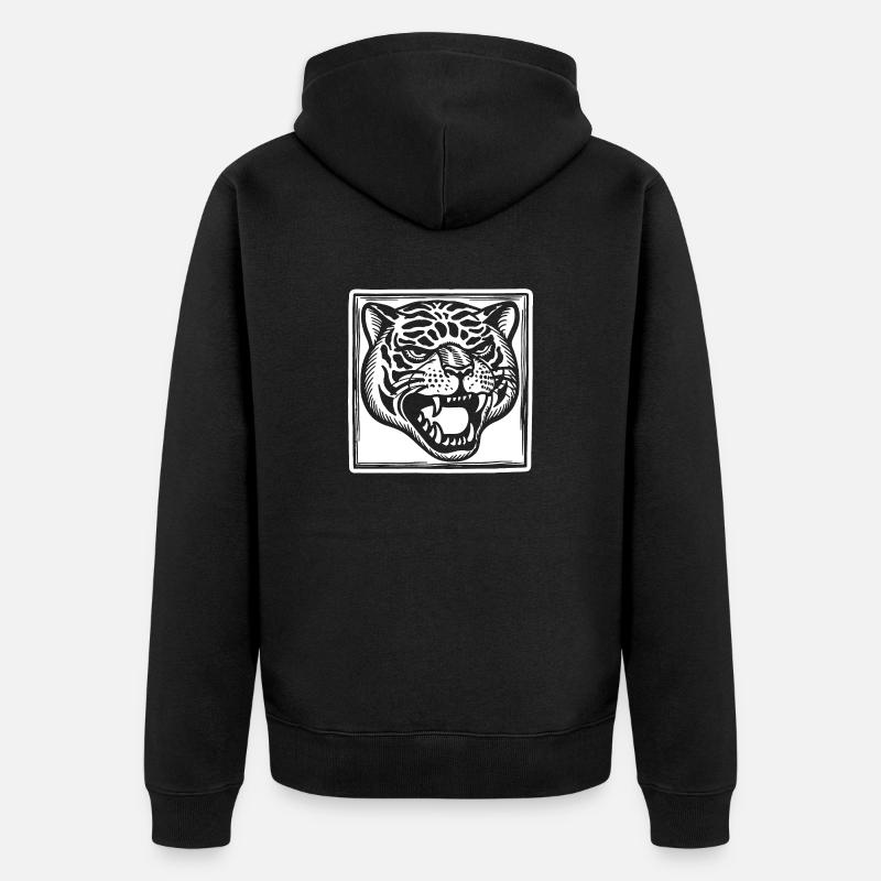 Panthère - Veste à capuche bio Premium Unisexe - noir