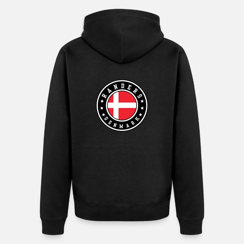 Randers Danemark - Veste à capuche bio Premium Unisexe - noir